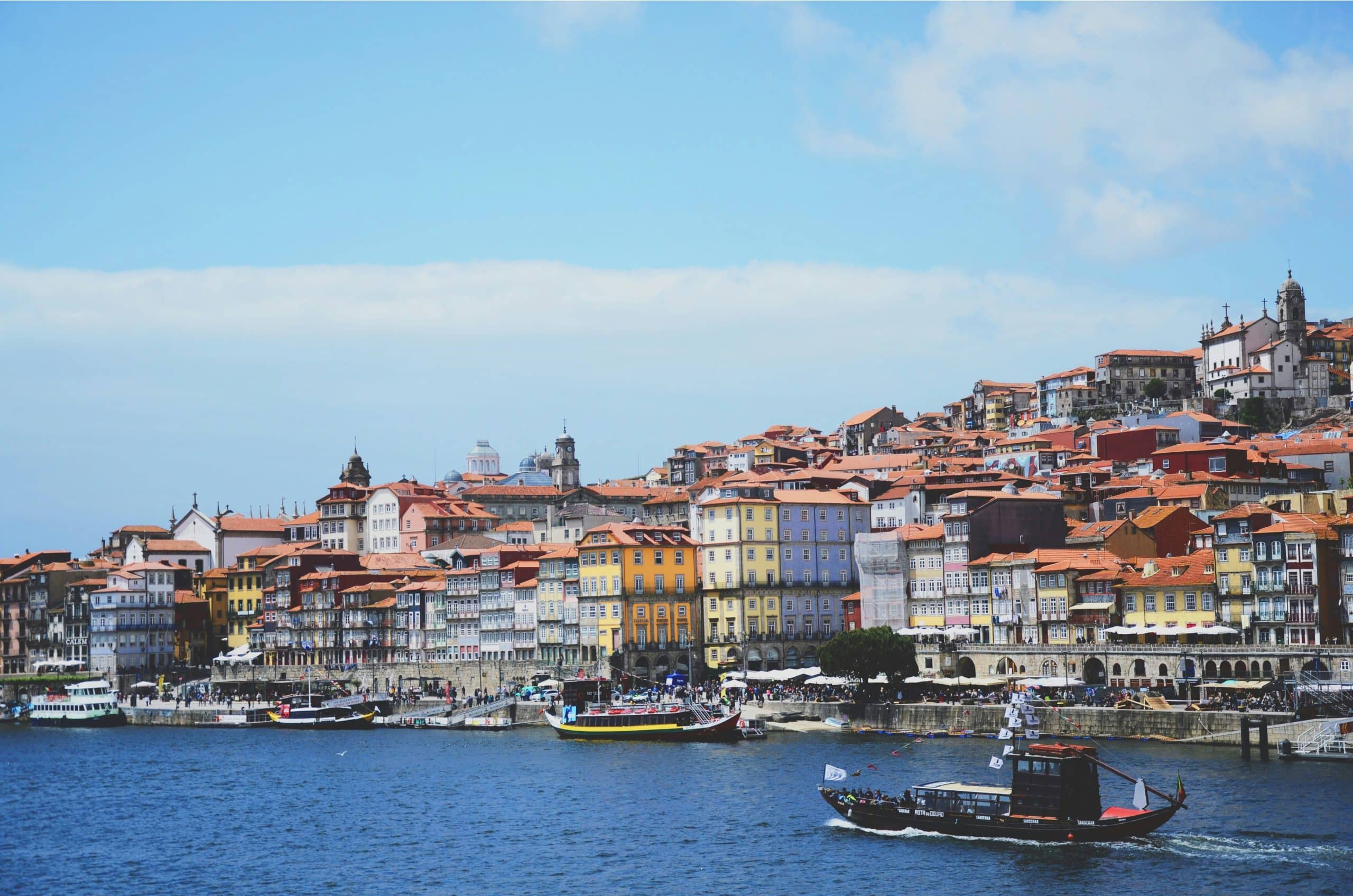 View of Porto from the river View of Porto from the river
