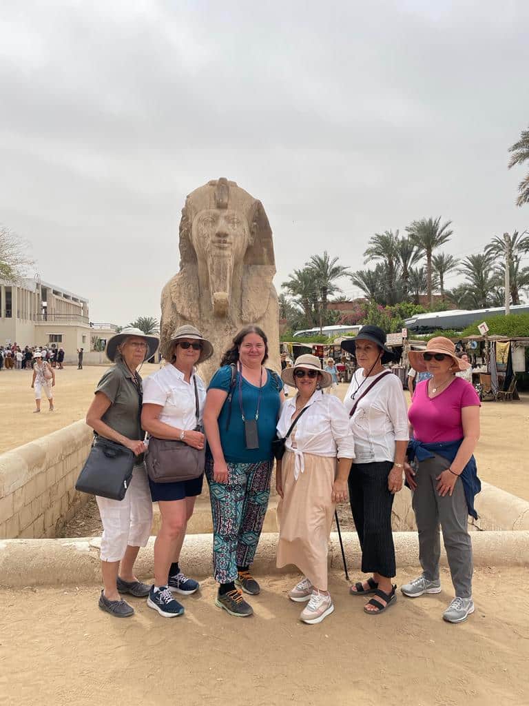 WTA travelers exploring the Grand Egyptian Museum WTA travelers exploring the Grand Egyptian Museum