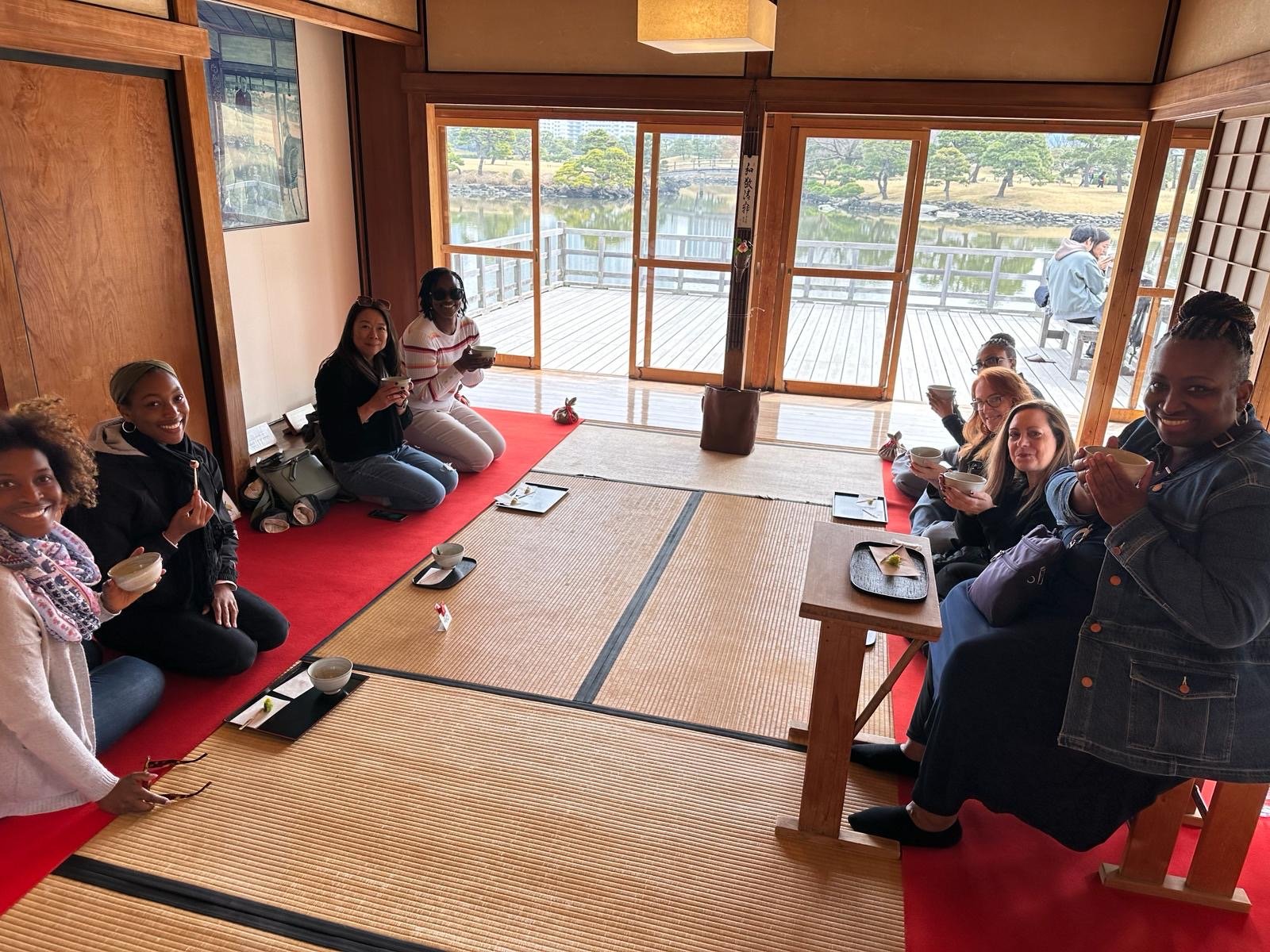 WTA Travelers experiencing a traditional tea ceremony in Japan WTA Travelers experiencing a traditional tea ceremony in Japan