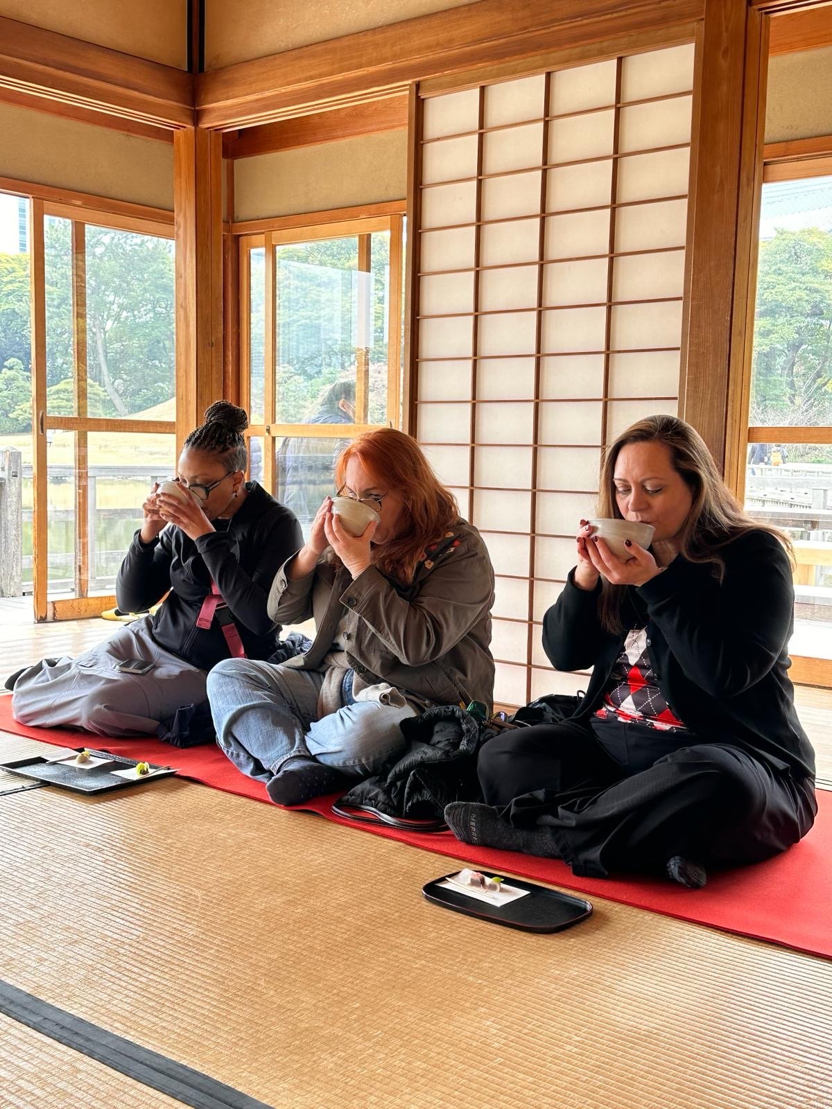 WTA travelers experiencing a traditional tea ceremony in Japan WTA travelers experiencing a traditional tea ceremony in Japan