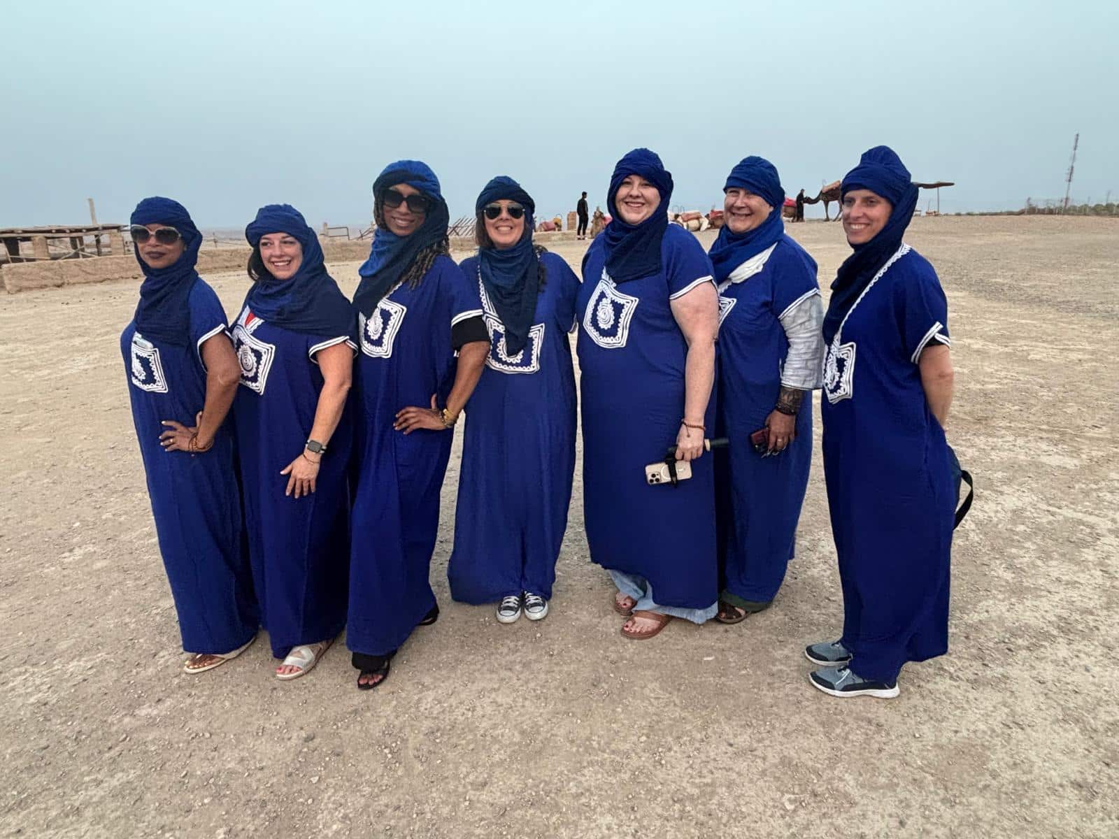 WTA travelers in enjoying the desert in Morocco