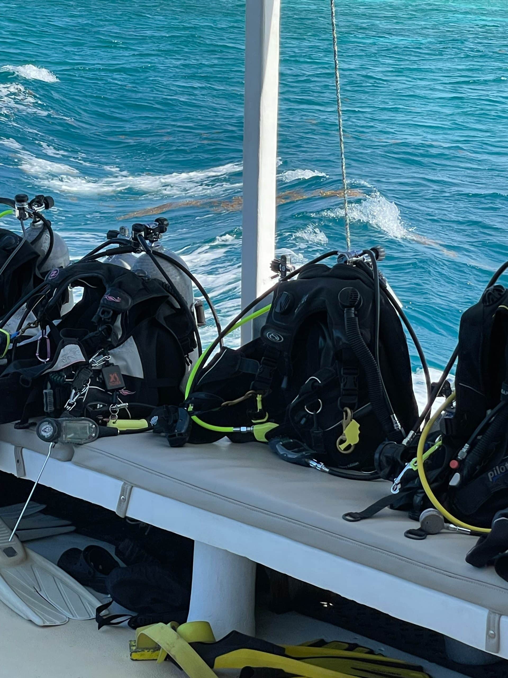 scuba gear, ready to dive on Swordfish in Cozumel scuba gear, ready to dive on Swordfish in Cozumel</p>
<p>