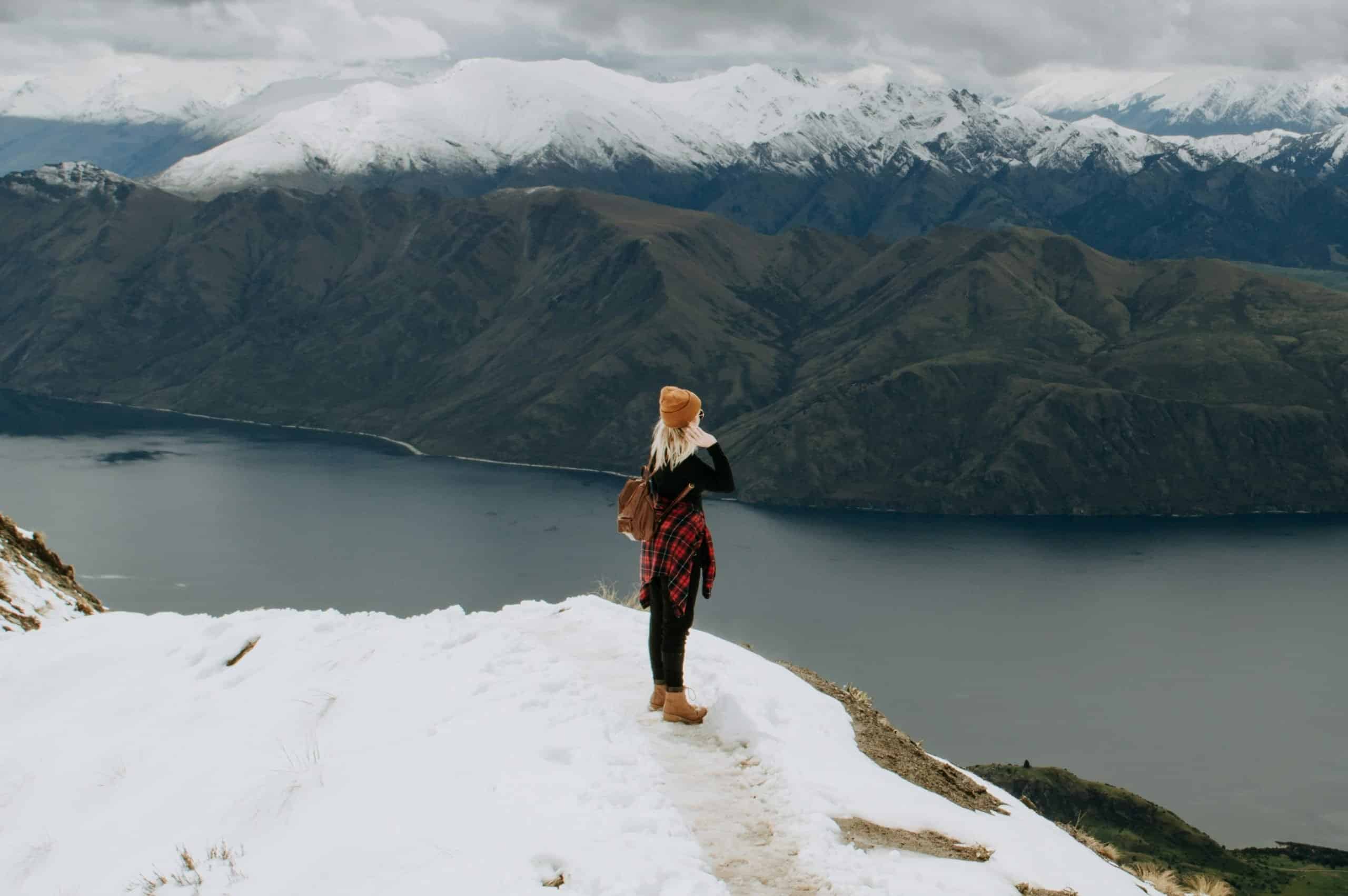 Women at Roys Peak New Zealand Women at Roys Peak New Zealand