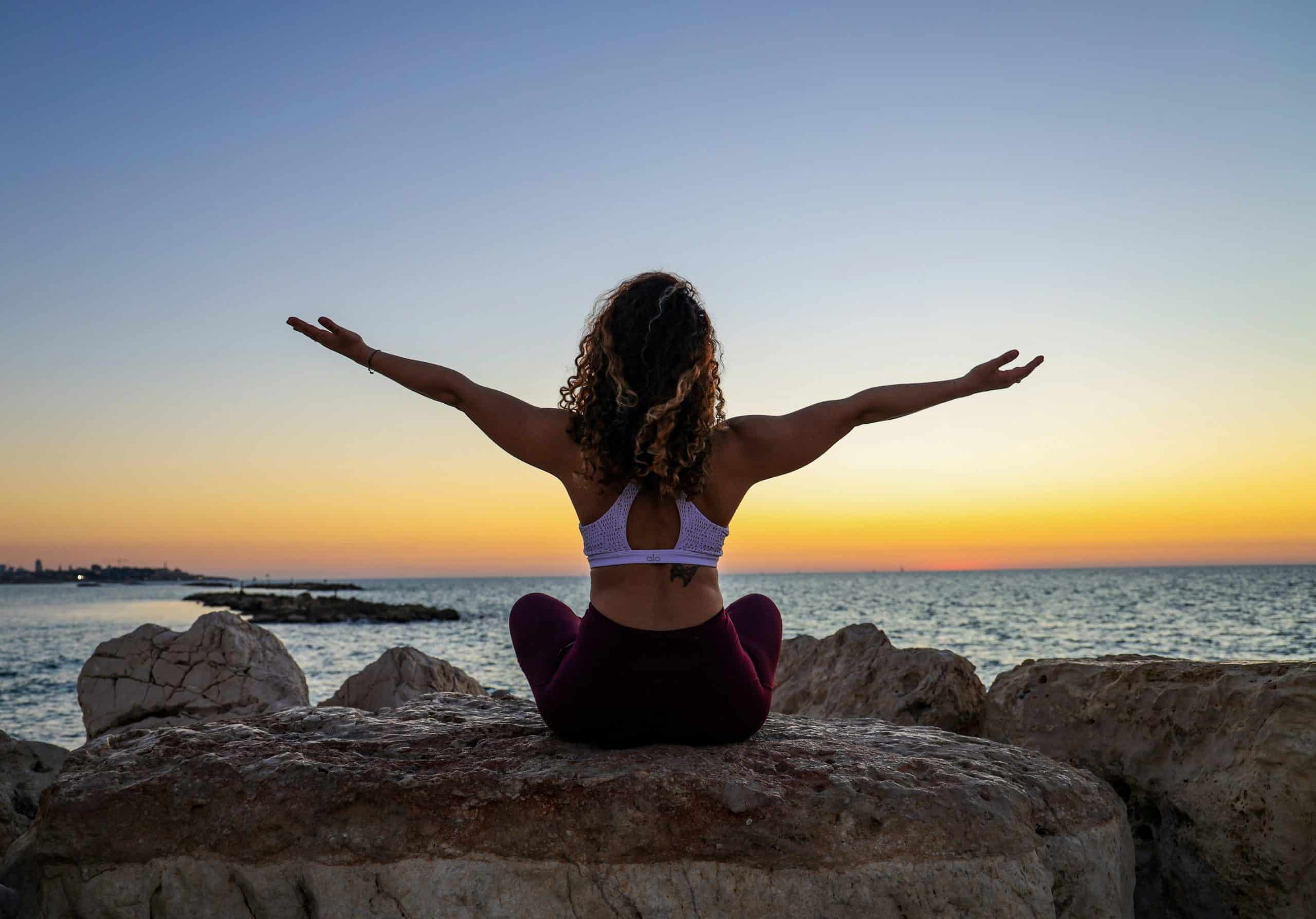 Yoga port Sunset at Tel Aviv Port Yoga port Sunset at Tel Aviv Port