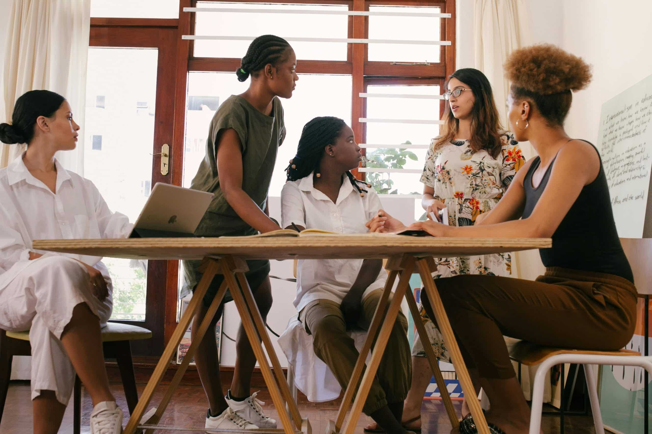 Women planning for a Weekend Getaway