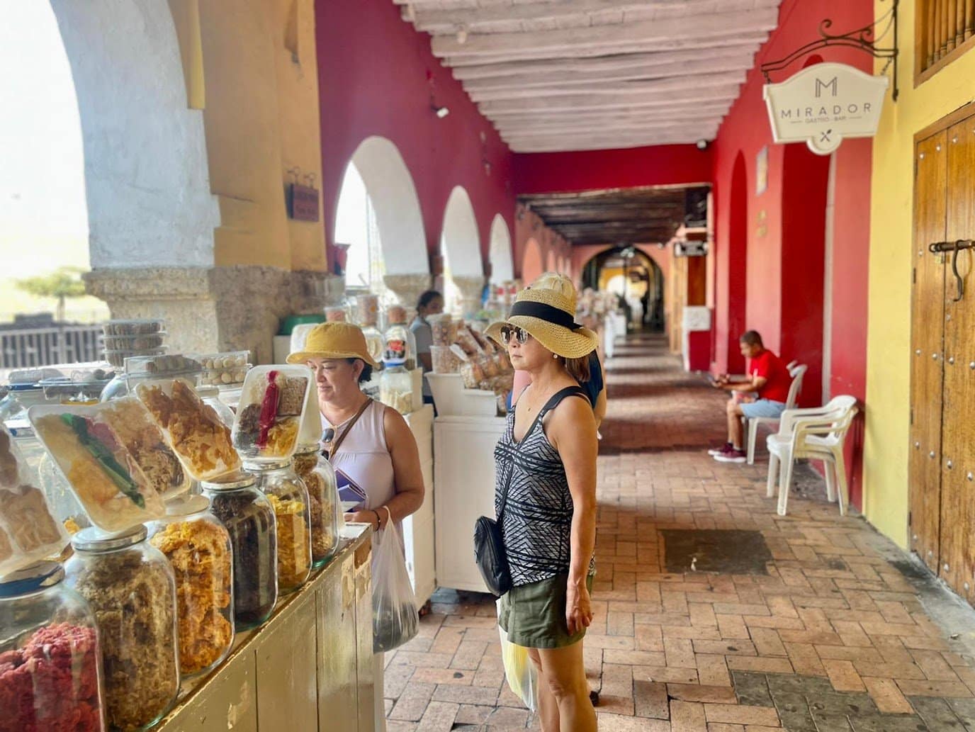 WTA traveler shopping in Colombia