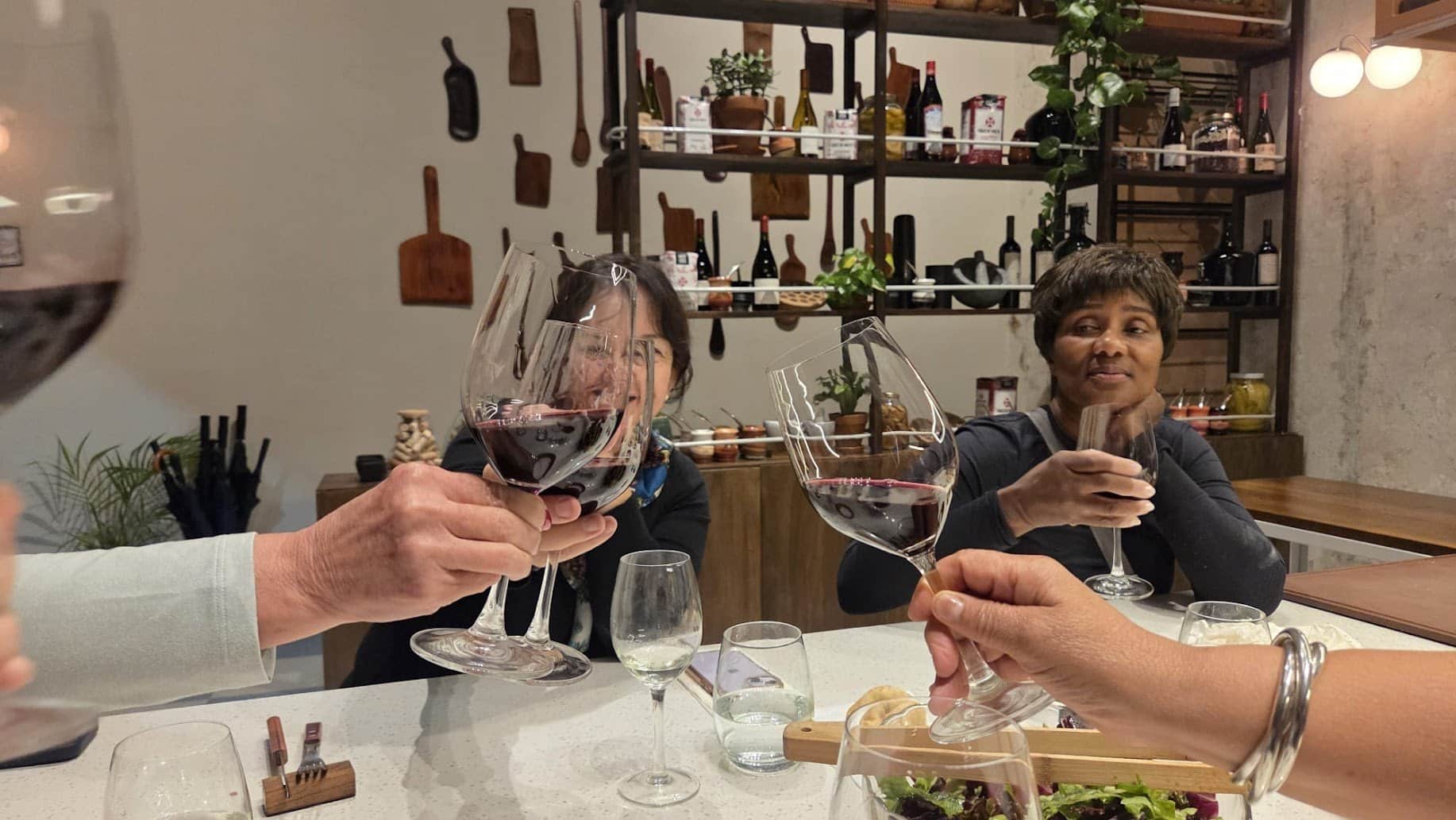 Women tasting wine in Argentina