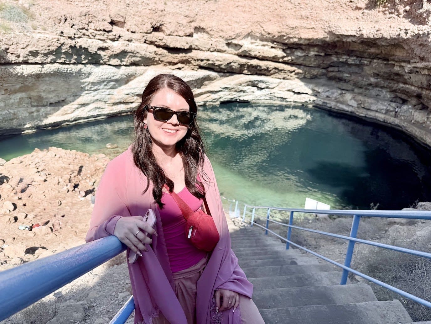 WTA traveler discovering the many natural gems of Oman