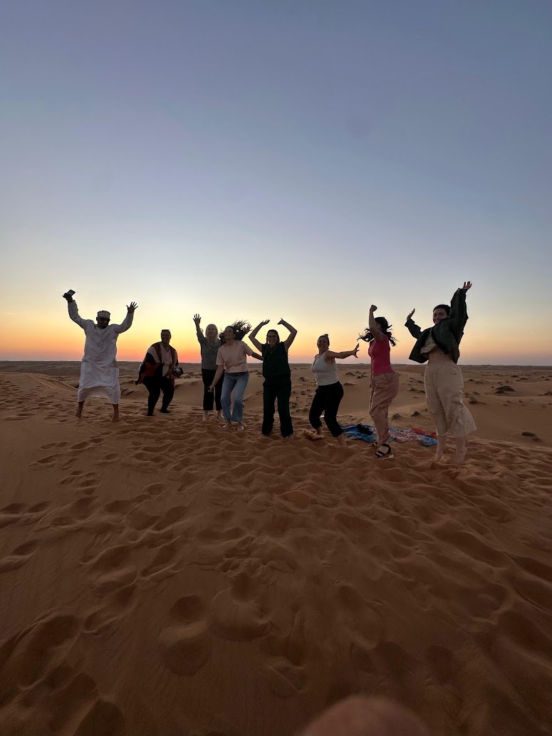 WTA women jumping for joy at the chance to experience Oman