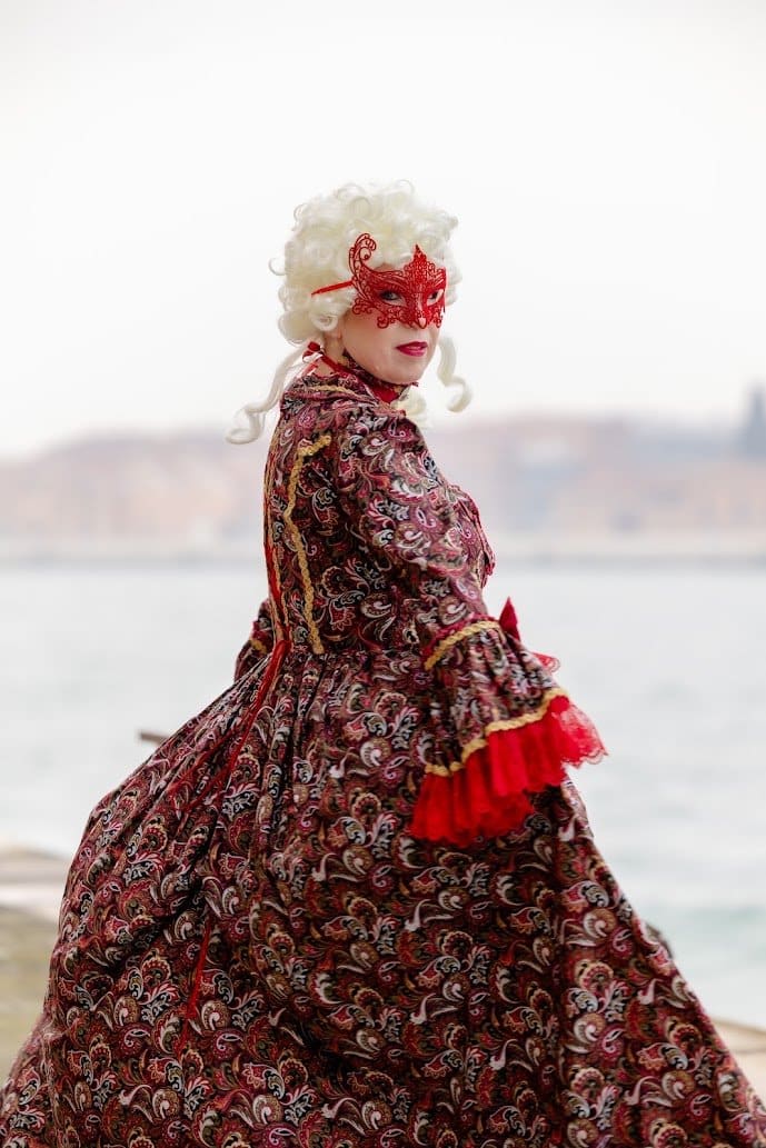 All dressed up for the Venice Ball of Dreams