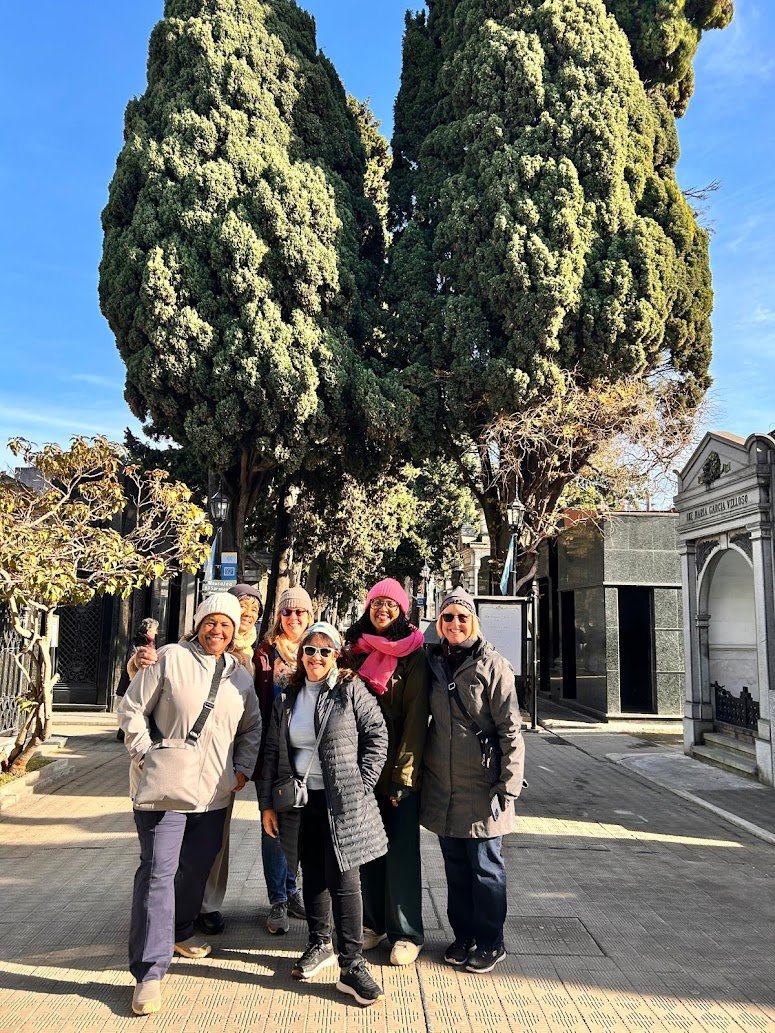 WTA women bundled up in Argentina